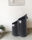 Set of 3 Kids Felt Small, Medium, Large,Toy Organizer,Baby Clothes Nursery, Basket Kids Laundry Hamper